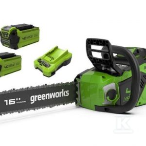 Pilarka łańcuchowa 41 cm zestaw ładowarka + 2 akumulator 2Ah GD40CS18K2X 40V GR2005807UC Pilarka łańcuchowa 41 cm zestaw ładowarka + 2 akumulator 2Ah GD40CS18K2X 40V GR2005807UC