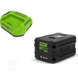 Zestaw akumulator 4Ah + ładowarka 2 A Greenworks GSK60B4 60V GR2933807 Zestaw akumulator 4Ah + ładowarka 2 A Greenworks GSK60B4 60V GR2933807