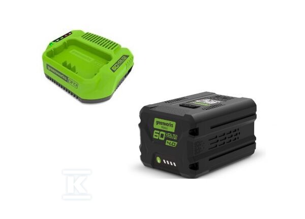 Zestaw akumulator 4Ah + ładowarka 2 A Greenworks GSK60B4 60V GR2933807