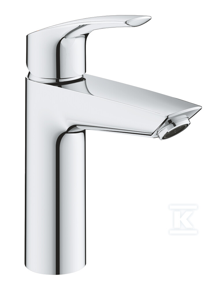 Bateria umywalkowa Grohe Eurosmart jednouchwytowa, rozmiar M, chrom, ogranicznik przepływu 5,7 l/min., głowica Ceramiczna oszczędnościowa 28 mm, bez zestawu odpływowego, osobne kanały wodne 2339530E - obrazek 1