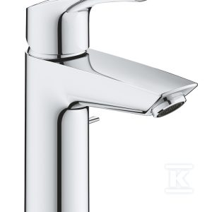Bateria umywalkowa Grohe Eurosmart jednouchwytowa, rozmiar S, chrom, ogranicznik przepływu 5,7 l/min., głowica Ceramiczna oszczędnościowa 28 mm, zestaw odpływowy z drążkiem, osobne kanały wodne 32926003 Bateria umywalkowa Grohe Eurosmart jednouchwytowa, rozmiar S, chrom, ogranicznik przepływu 5,7 l/min., głowica Ceramiczna oszczędnościowa 28 mm, zestaw odpływowy z drążkiem, osobne kanały wodne 32926003