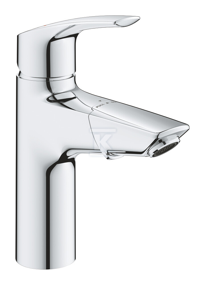 Bateria umywalkowa Grohe Eurosmart jednouchwytowa, rozmiar M, chrom, ogranicznik przepływu 5,7 l/min., głowica Ceramiczna 28 mm, korek push-open, wyciągana wylewka 23976003 - obrazek 1