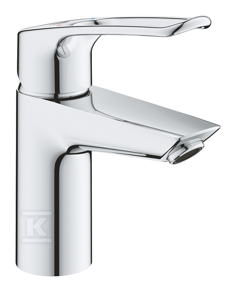 Bateria umywalkowa Grohe Eurosmart jednouchwytowa, rozmiar S, chrom, regulator strumienia laminarnego 9 l/min., głowica Ceramiczna 35 mm, korek push-open 23980003 - obrazek 1