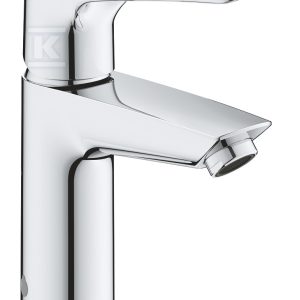 Bateria umywalkowa Grohe Eurosmart jednouchwytowa, rozmiar S, chrom, głowica Ceramiczna 28 mm, osobne kanały wodne, bez zestawu odpływowego, ochrona przed oparzeniami, perlator EcoJoy 23986003 Bateria umywalkowa Grohe Eurosmart jednouchwytowa, rozmiar S, chrom, głowica Ceramiczna 28 mm, osobne kanały wodne, bez zestawu odpływowego, ochrona przed oparzeniami, perlator EcoJoy 23986003