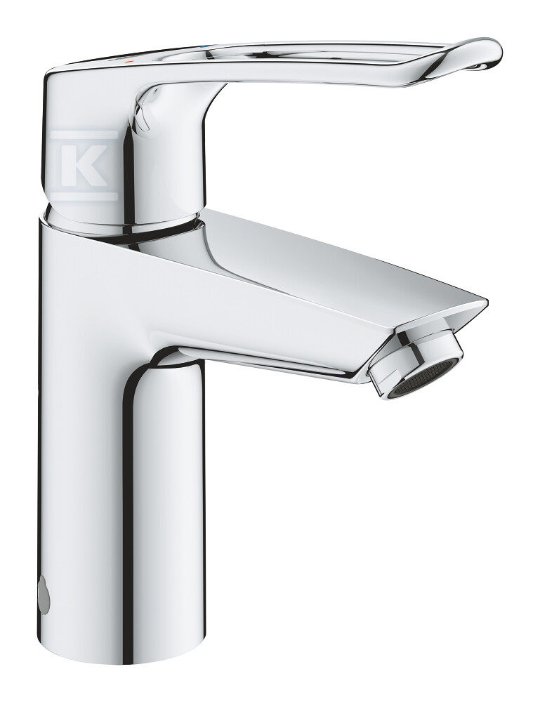 Bateria umywalkowa Grohe Eurosmart jednouchwytowa, rozmiar S, chrom, głowica Ceramiczna 28 mm, osobne kanały wodne, bez zestawu odpływowego, ochrona przed oparzeniami, perlator EcoJoy 23986003 - obrazek 1