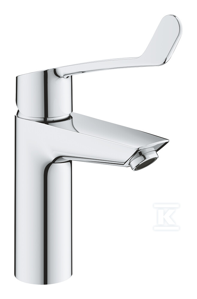 Bateria umywalkowa Grohe Eurosmart jednouchwytowa, rozmiar M, chrom, regulator strumienia laminarnego 9 l/min., głowica Ceramiczna 35 mm, korek push-open, długa dźwignia 23983003 - obrazek 1