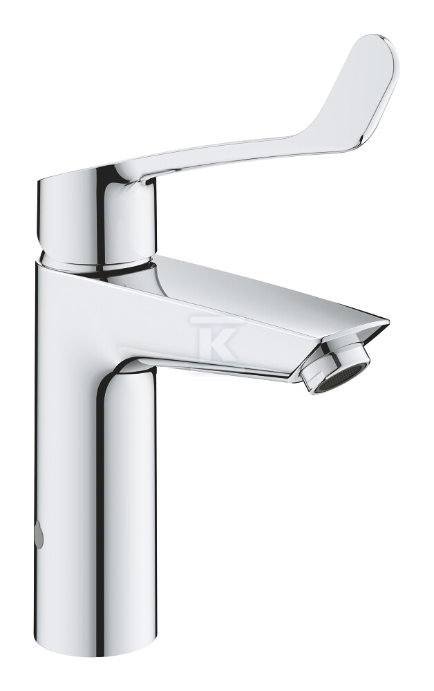 Bateria umywalkowa Grohe Eurosmart jednouchwytowa, rozmiar M, chrom, głowica Ceramiczna 28 mm, osobne kanały wodne, bez zestawu odpływowego, ochrona przed oparzeniami 23985003 - obrazek 1
