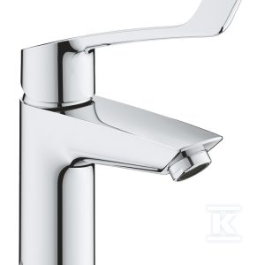 Bateria umywalkowa Grohe Eurosmart jednouchwytowa, rozmiar S, chrom, głowica Ceramiczna 28 mm, osobne kanały wodne, bez zestawu odpływowego, ochrona przed oparzeniami 23984003 Bateria umywalkowa Grohe Eurosmart jednouchwytowa, rozmiar S, chrom, głowica Ceramiczna 28 mm, osobne kanały wodne, bez zestawu odpływowego, ochrona przed oparzeniami 23984003