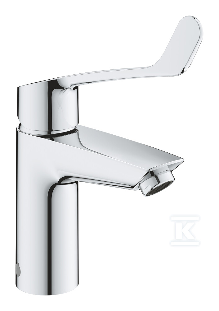 Bateria umywalkowa Grohe Eurosmart jednouchwytowa, rozmiar S, chrom, głowica Ceramiczna 28 mm, osobne kanały wodne, bez zestawu odpływowego, ochrona przed oparzeniami 23984003 - obrazek 1
