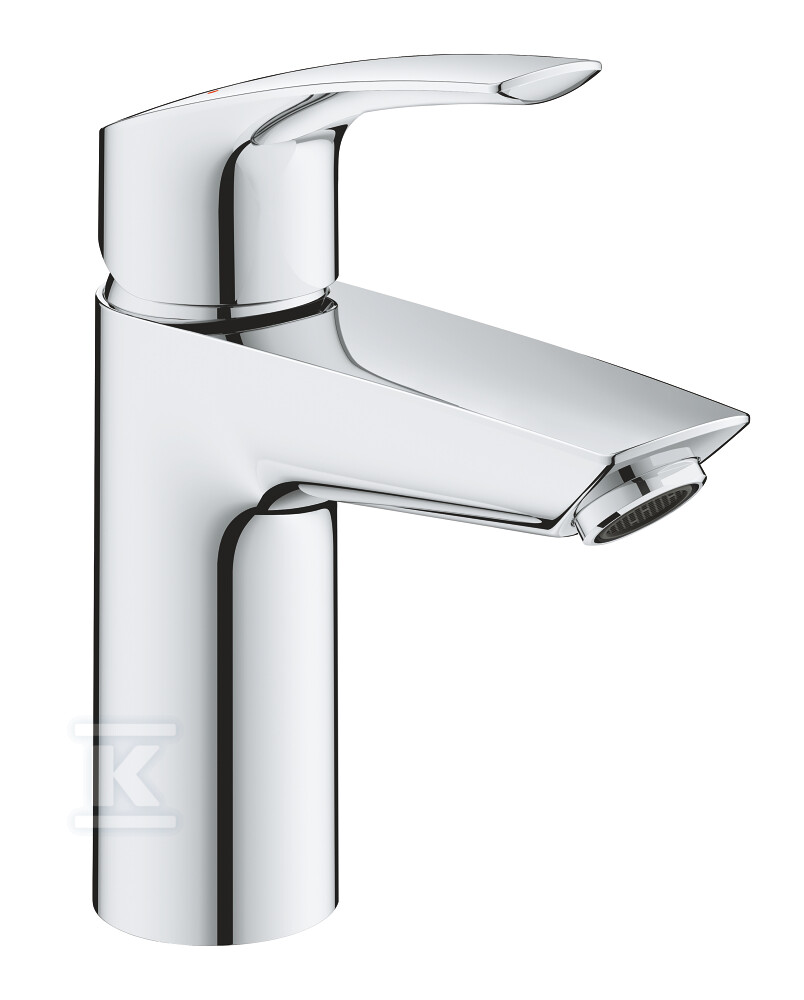 Bateria umywalkowa Grohe Eurosmart jednouchwytowa, rozmiar S, chrom, ogranicznik przepływu 5,7 l/min., głowica Ceramiczna 28 mm, korek push-open, osobne kanały wodne 23922003 - obrazek 1