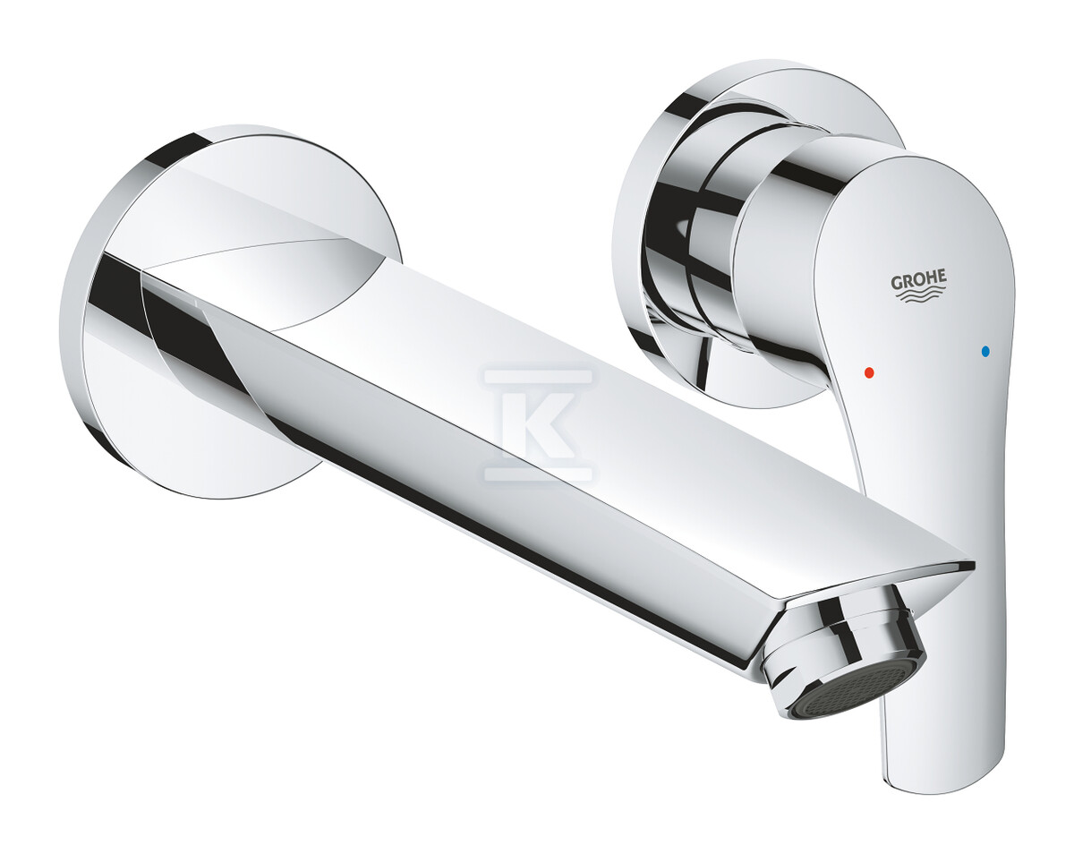 Bateria umywalkowa Grohe Eurosmart 2-otworowa, jednouchwytowa rozmiar M, chrom, ogranicznik przepływu 5,7 l/min., regulowany perlator, wylewka 211mm 29338003 - obrazek 1