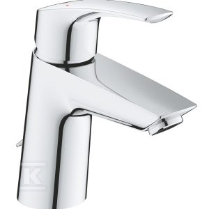 Bateria umywalkowa Grohe Eurosmart jednouchwytowa, rozmiar S, chrom, ogranicznik przepływu 5,7 l/min., głowica Ceramiczna 28 mm, opuszczany łańcuszek, osobne kanały wodne 23966003 Bateria umywalkowa Grohe Eurosmart jednouchwytowa, rozmiar S, chrom, ogranicznik przepływu 5,7 l/min., głowica Ceramiczna 28 mm, opuszczany łańcuszek, osobne kanały wodne 23966003