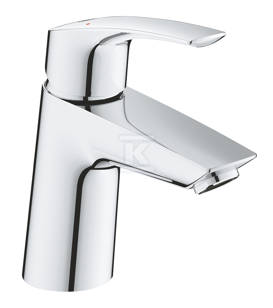 Bateria umywalkowa Grohe Eurosmart jednouchwytowa, rozmiar S, chrom, ogranicznik przepływu 5,7 l/min., głowica Ceramiczna 28 mm, bez zestawu odpływowego, osobne kanały wodne 23967003 - obrazek 1
