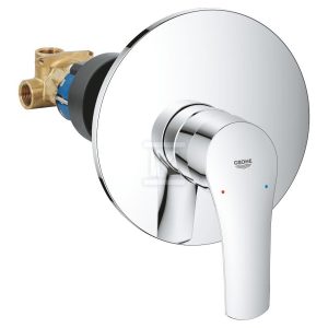 Bateria prysznicowa Grohe Eurosmart jednouchwytowa, chrom, montaż ścienny natynkowy, głowica Ceramiczna 46 mm, regulowany ogranicznik przepływu 33556003 Bateria prysznicowa Grohe Eurosmart jednouchwytowa, chrom, montaż ścienny natynkowy, głowica Ceramiczna 46 mm, regulowany ogranicznik przepływu 33556003