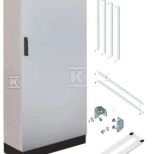 Obudowa stojąca HXS300 3-12 PH1 IP65 kl.I (800x1850x300) cokół 100mm z wyposażeniem na 432 moduły DMA959 Obudowa stojąca HXS300 3-12 PH1 IP65 kl.I (800x1850x300) cokół 100mm z wyposażeniem na 432 moduły DMA959