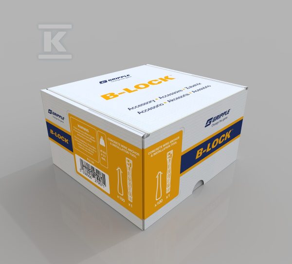 B-LOCK Wire Anchor Kit – Druciana kotwa do mocowania linek – zestaw (opakowanie 100szt kotew) BL2-WIRE-ANCHOR-KIT-100P