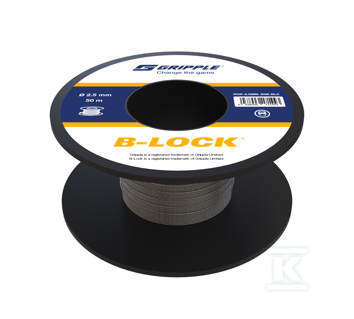 B-LOCK - Linka stalowa 2.5mm - 50m na szpuli BL2550 - obrazek 1