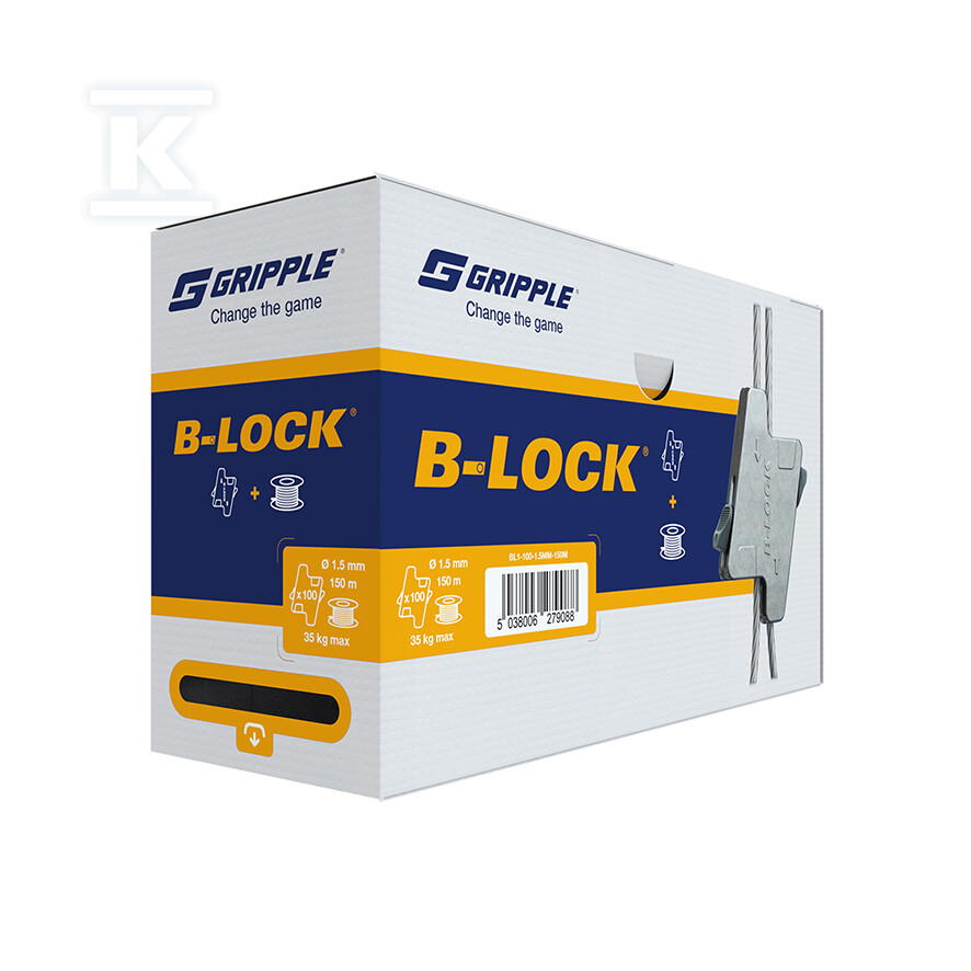 B-LOCK Zestaw montażowy duży (100 zawieszeń + 150m linki) BL1-100-1.5MM-150M - obrazek 1