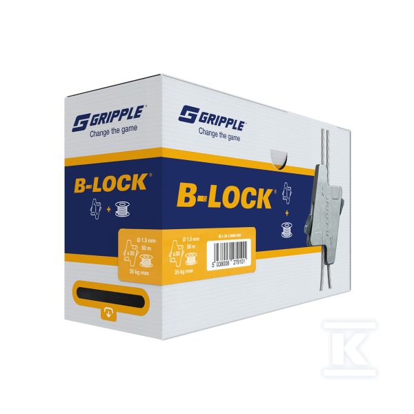 B-LOCK Zestaw montażowy mały (30 zawieszeń + 50m linki) BL1-30-1.5MM-50M