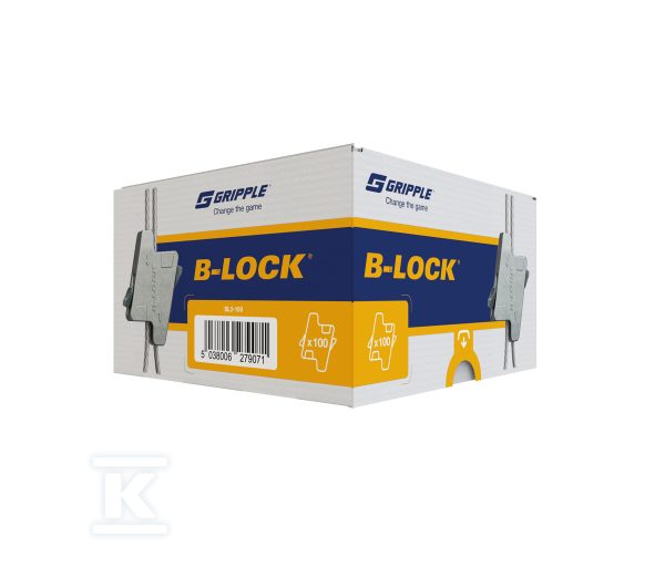 B-LOCK – Wielofunkcyjne zawiesie z możliwością regulacji (opkowanie zawiera 100szt zawiesi) BL2-100