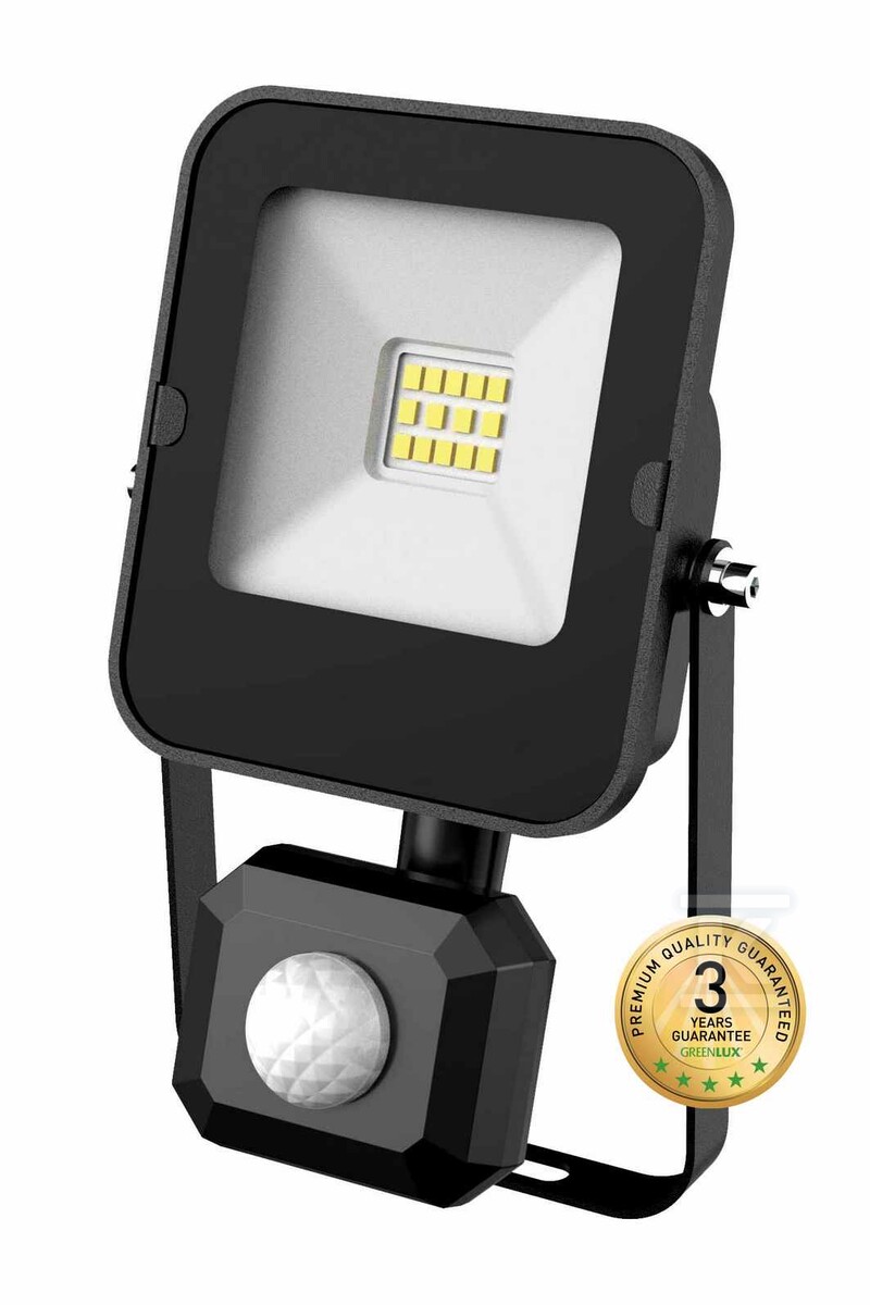 Projektor / naświetlacz LED z czujnikiem ruchu PIR - ALFA PIR SMD 10W CW 1100/1350lm GXLR050 - obrazek 1