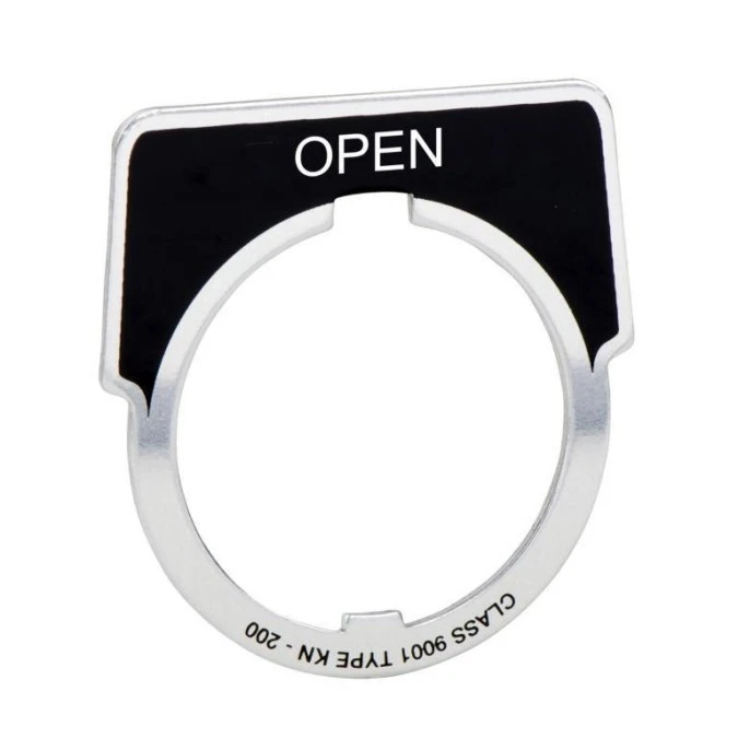 Legenda do przycisku, Harmony 9001K, 30 mm, T K, oznakowana OPEN, 9001KN209 - obrazek 1