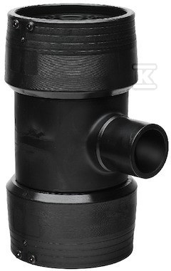 Trójnik elektrooporowy 90ST.-zestaw z elektromufą i redukcją doczołową d125x110 PE100, SDR11, PN10 gaz/PN16 woda 193280965 - obrazek 1
