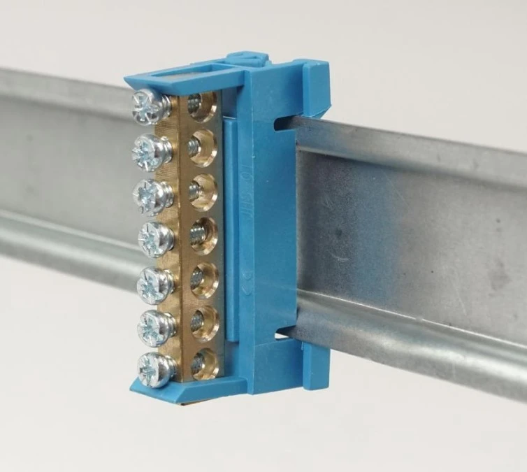 Listwa zaciskowa 7‑polowa 1‑16mm2 niebieska LZM‑B7 - obrazek 3