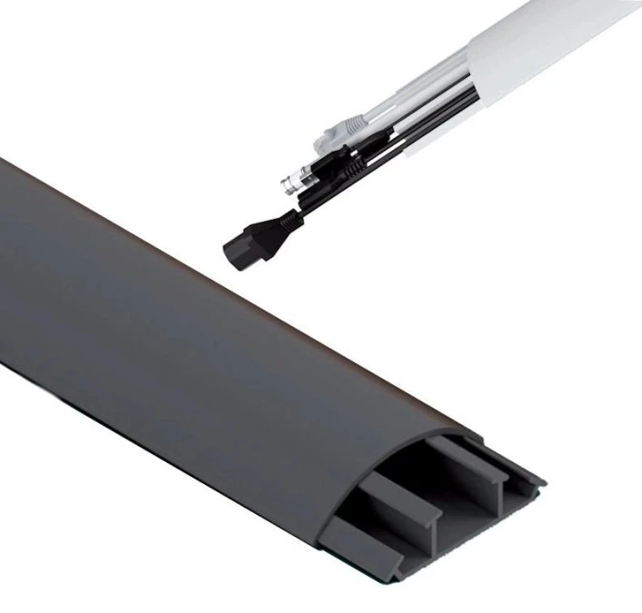 Listwa Maskująca TV Korytko Kablowe Półokrągłe LPO 15/50mm Szary 2 m AKS - obrazek 1