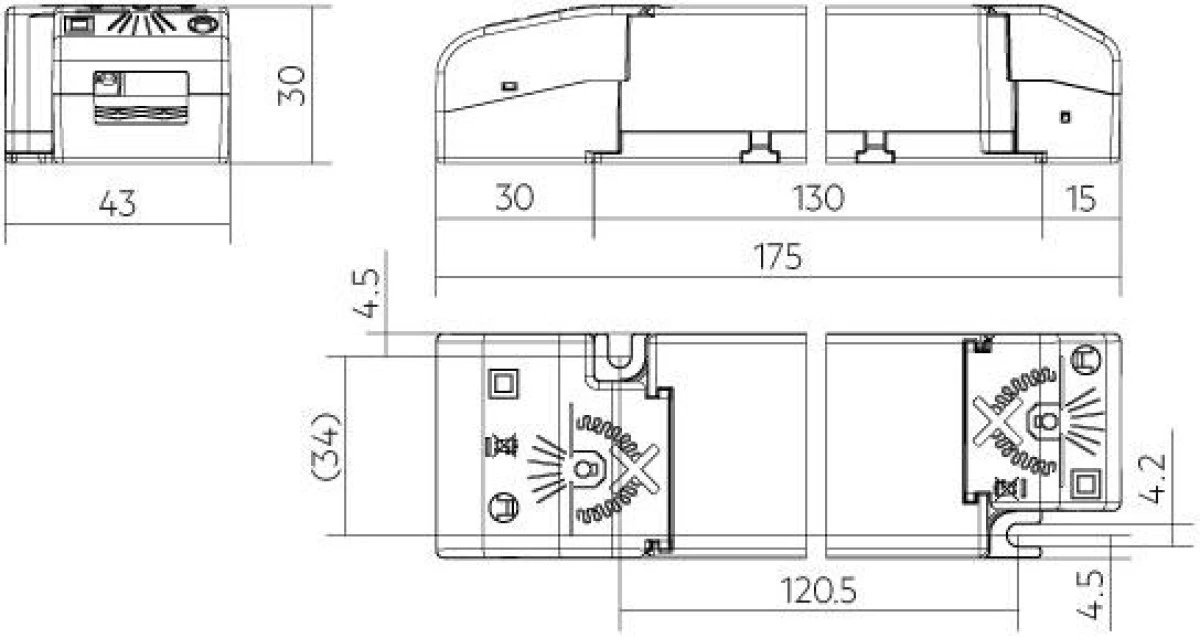 LC 18W 24V one4all NF SC EXC2 Zasilacz LED stałonapięciowy EXCITE TRIDONIC ‑ 28004429 - obrazek 2
