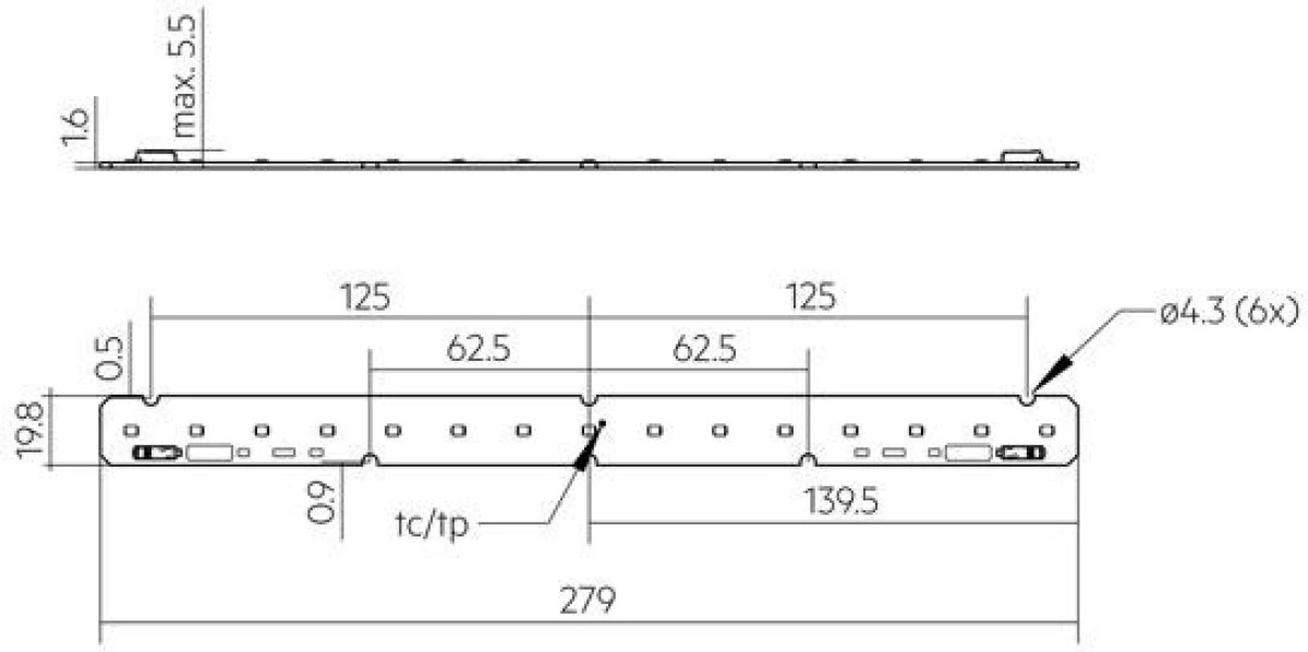 LLE 20x280mm 1250lm 830 HV SNC4 Moduł LED liniowy ESSENCE TRIDONIC ‑ 28005433 - obrazek 2