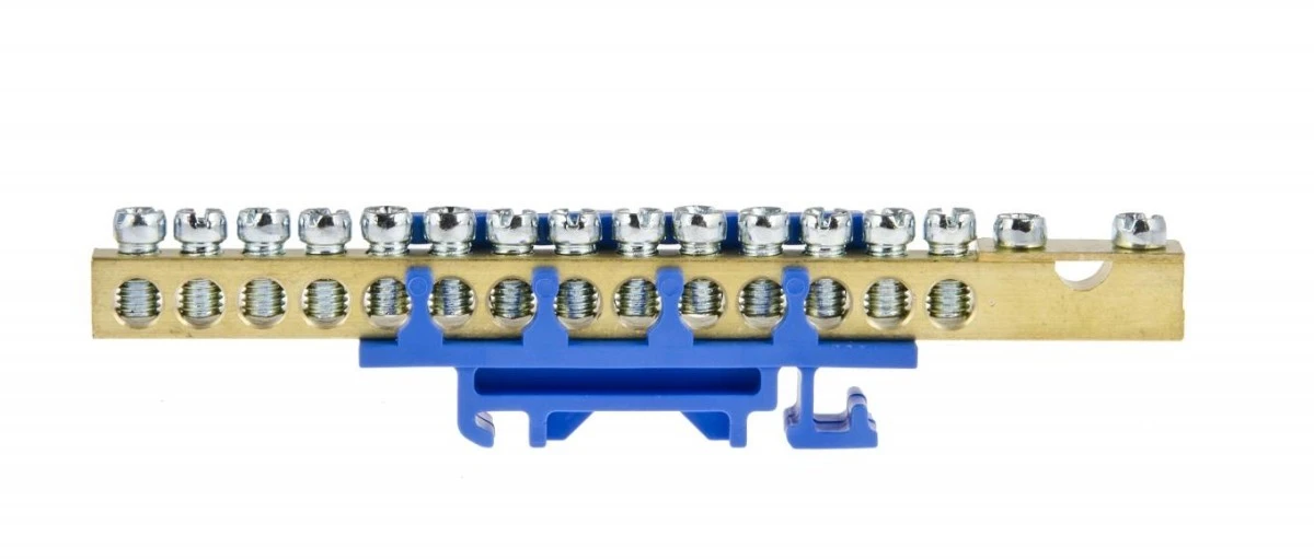 Listwa Zaciskowa 14x16 mm2,1x35mm2 ‑ Niebieska ENE‑00540 - obrazek 1