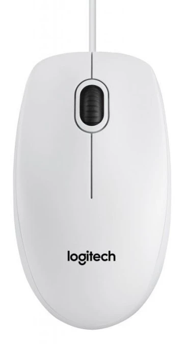 Mysz Logitech B100 910‑003360 (optyczna 800 DPI kolor biały)