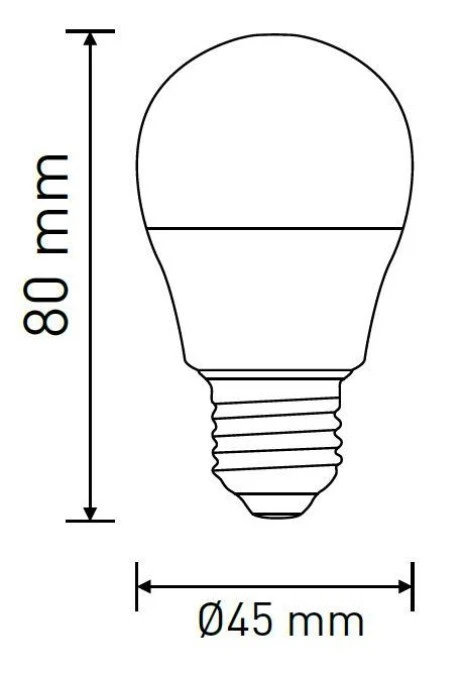 LED MINIGLOBE G45 E27 4,4W/40W NW 470lm ‑ Lampa LED (żarówka LED) GXDS481 - obrazek 2