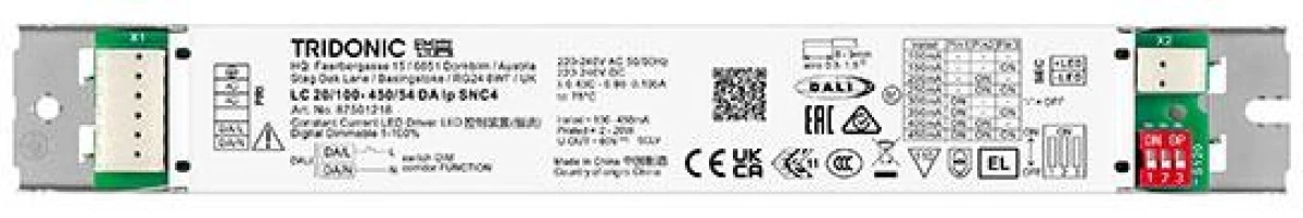 LC 20W 100‑450mA 54V DA lp SNC4 Zasilacz LED liniowy stałoprądowy ściemnialny ESSENCE TRIDONIC ‑ 87501218 - obrazek 2