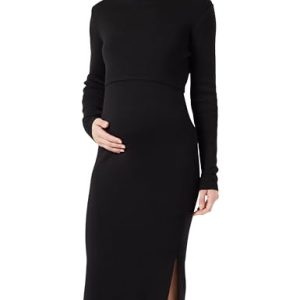 Noppies Sukienka damska Foumbot z długim rękawem, Black P090, 42 Noppies Sukienka damska Foumbot z długim rękawem, Black P090, 42