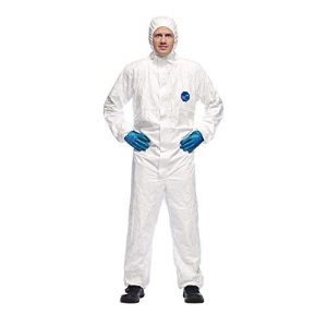 DuPont Tyvek 500 Xpert Odzież ochronna z kapturem kategorii III, typ 5-B i 6-B wytrzymała, ale lekka biała rozmiar M DuPont Tyvek 500 Xpert Odzież ochronna z kapturem kategorii III, typ 5-B i 6-B wytrzymała, ale lekka biała rozmiar M