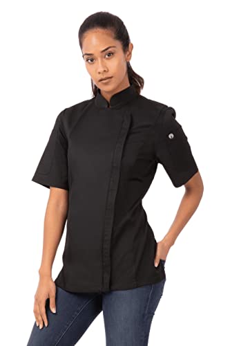 Chef Works Springfield Damska koszula kucharska, Czarny, S Chef Works Springfield Damska koszula kucharska, Czarny, S