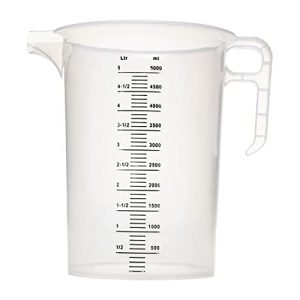 Pro Measures FD329 polipropylenowy dzbanek pomiarowy, pojemność 5 l, 270 mm x 208 mm, przezroczysty Pro Measures FD329 polipropylenowy dzbanek pomiarowy, pojemność 5 l, 270 mm x 208 mm, przezroczysty