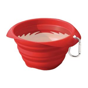 Kurgo Collaps Bowl 710ml składana miska dla psa, bez Bpa Czerwona