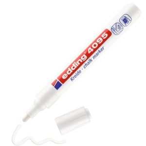 Edding E-4095 Marker Kredowy – Biały – 2-3 mm – 10 szt Edding E-4095 Marker Kredowy – Biały – 2-3 mm – 10 szt