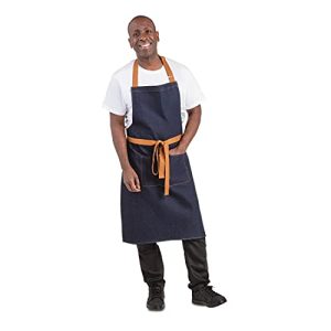 Whites Chefs Clothing B980 fartuch ogrodniczki, niebieski denim