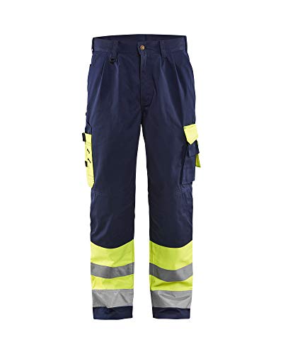 Blakläder 158418603389D84 rozmiar D84 Cl.1 "High Vis" spodnie żółty/granatowy - obrazek 1