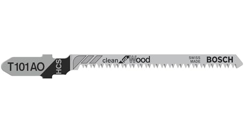 Bosch Brzeszczoty do wyrzynarki T 101 AO Clean do drewna - 5x, 83 mm - obrazek 1