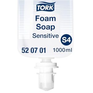 Tork Łagodne Mydło w Pianie do Rąk Skóry Wrażliwej S4, Testowane Dermatologicznie, 6 x 1000 ml, 520701 Tork Łagodne Mydło w Pianie do Rąk Skóry Wrażliwej S4, Testowane Dermatologicznie, 6 x 1000 ml, 520701