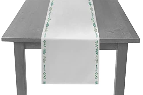 Folat 66957 Bieżnik Natura Biały 240x35cm - obrazek 1