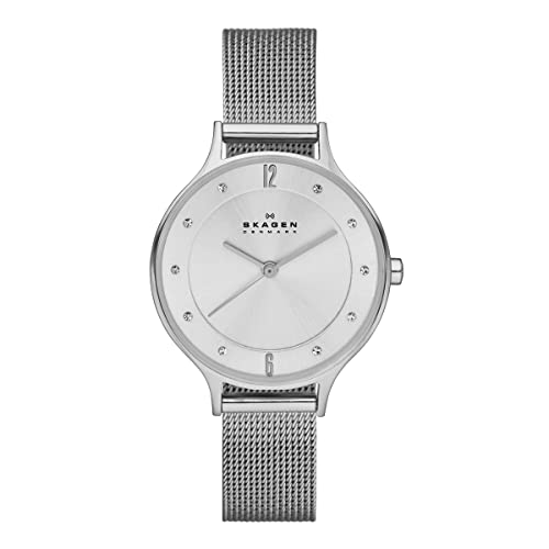 Skagen Anita Lille Zegarek dla kobiet, mechanizm kwarcowy z paskiem ze stali szlachetnej lub skóry - obrazek 1