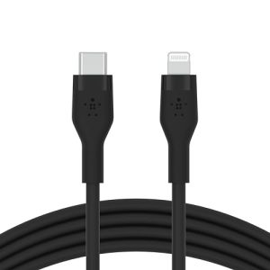 Belkin BoostCharge Flex silikonowy kabel USB typu C na Lightning (1 m), certyfikat MFi, szybkie ładowanie, zasilanie PD 20 W, do iPhone’a 14/14 Plus, 13, 12, Pro, Max, Mini, SE, iPada i innych, czarny Belkin BoostCharge Flex silikonowy kabel USB typu C na Lightning (1 m), certyfikat MFi, szybkie ładowanie, zasilanie PD 20 W, do iPhone’a 14/14 Plus, 13, 12, Pro, Max, Mini, SE, iPada i innych, czarny