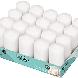 Świece Pieńkowe Bolsius 100/48Mm Białe 20 Sztuk Świece Pieńkowe Bolsius 100/48Mm Białe 20 Sztuk