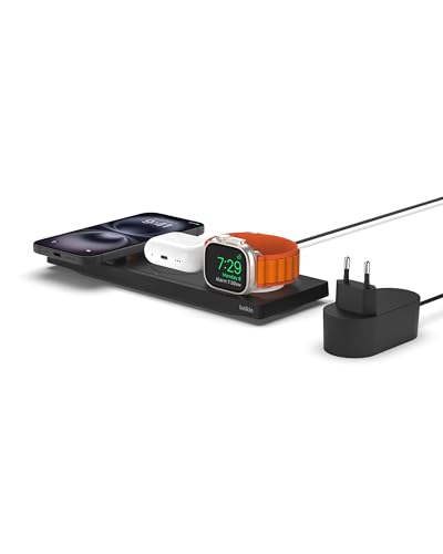 Belkin BoostCharge Pro 3in1 - 15 W Czarny Bezprzewodowa ładowarka - obrazek 1